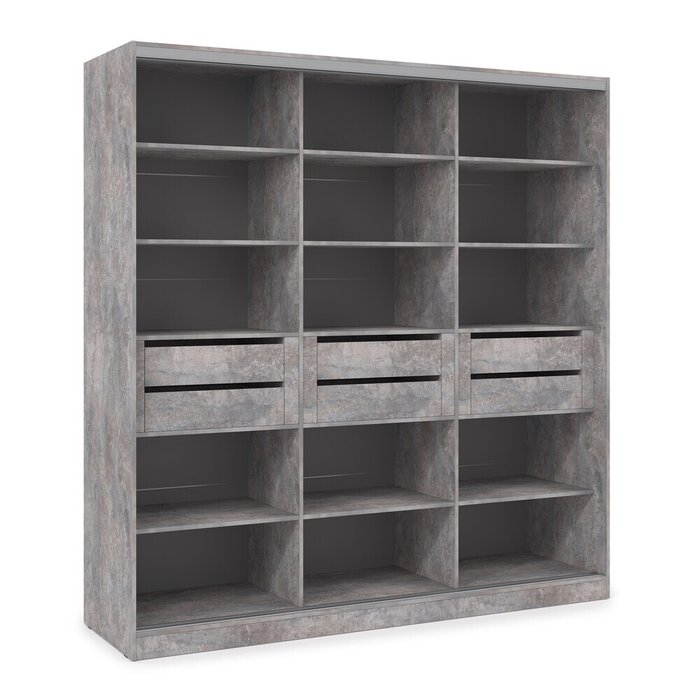 Шкаф-купе Comfort 24.10 серого цвета - купить Шкафы-купе по цене 116598 Шкаф-купе Comfort 24.10 серого цвета - купить Шкафы-купе по цене 116598