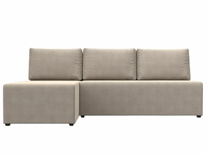 Угловой диван-кровать Поло бежевого цвета левый угол - купить Угловые диваны по цене 21999.0