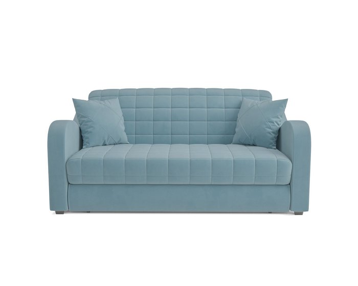 Диван-кровать Барон 4 голубого цвета - купить Прямые диваны по цене 36490.0