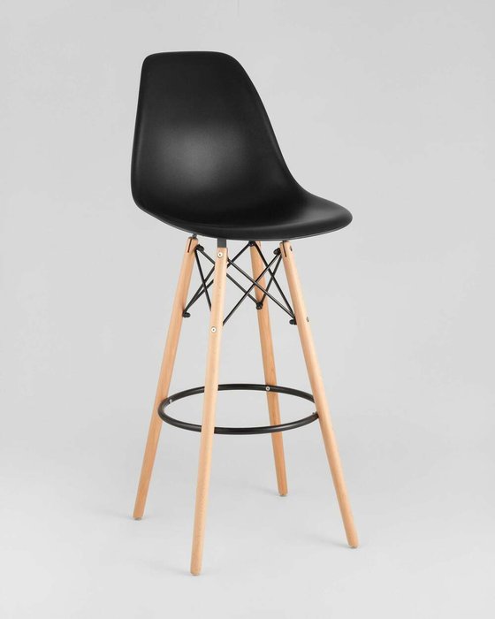 Стул барный черного цвета - купить Барные стулья по цене 6490.0