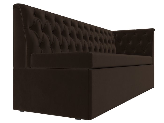 Диван-кровать Маркиз коричневого цвета с углом справа - лучшие Прямые диваны в INMYROOM