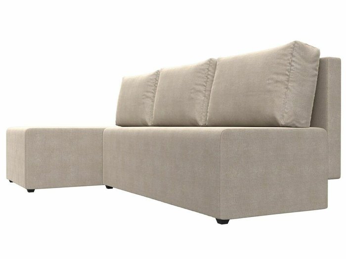 Угловой диван-кровать Поло бежевого цвета левый угол - лучшие Угловые диваны в INMYROOM