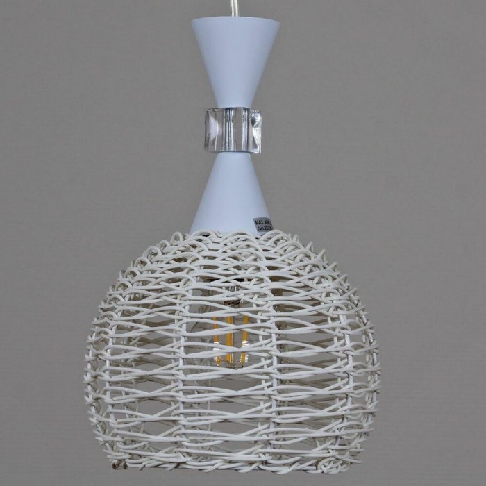 Подвесной светильник 04569-0.4-01 WH (пластик, цвет белый) - купить Подвесные светильники по цене 1510.0