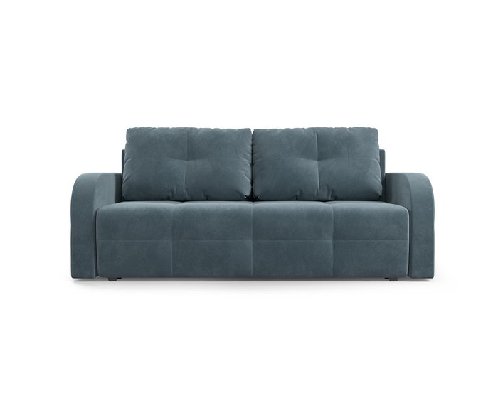 Прямой диван-кровать Марсель 3 серо-синего цвета - купить Прямые диваны по цене 40590.0