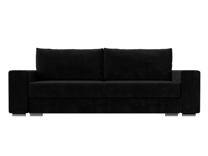 Прямой диван-кровать Дрезден черного цвета - купить Прямые диваны по цене 56999.0