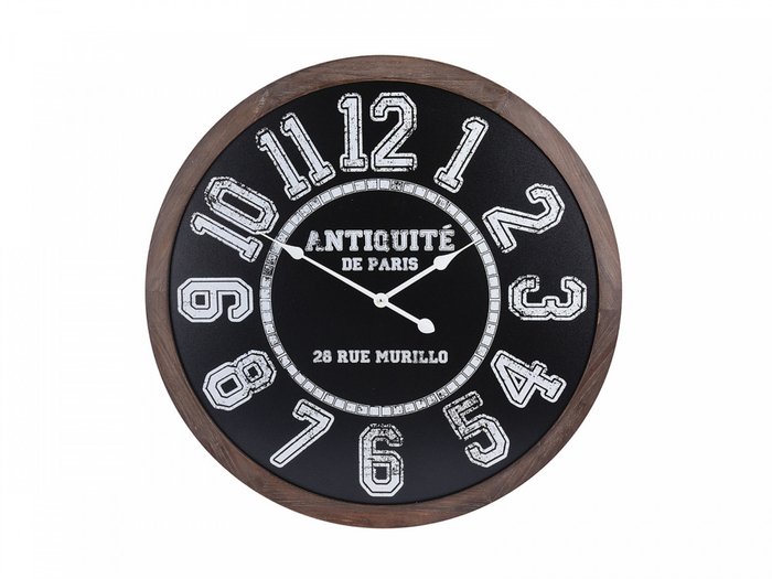 Часы настенные Antiquite черного цвета