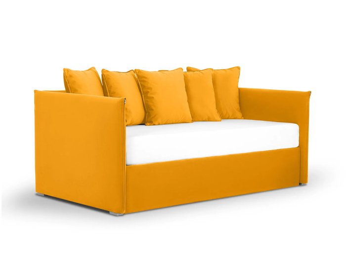 Диван-кровать Milano 90х190 горчичного цвета - купить Кровати для спальни по цене 44280.0