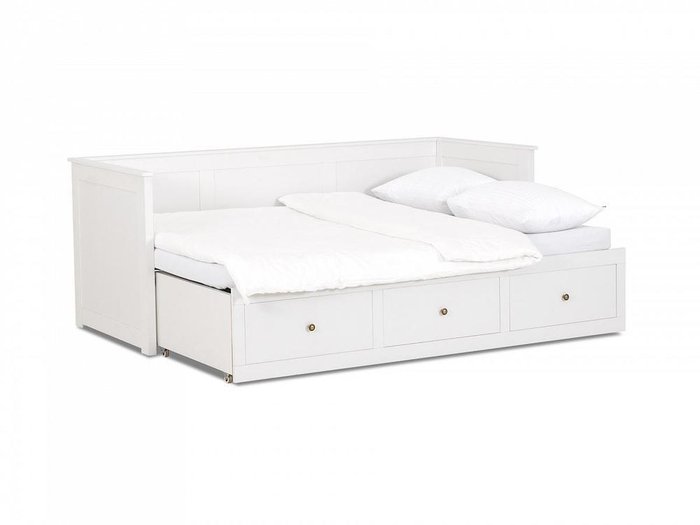 Кровать-кушетка Reina 80х200 белого цвета - лучшие Кровати для спальни в INMYROOM