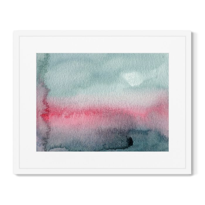 Репродукция картины в раме Sunset on the river - купить Картины по цене 8199.0
