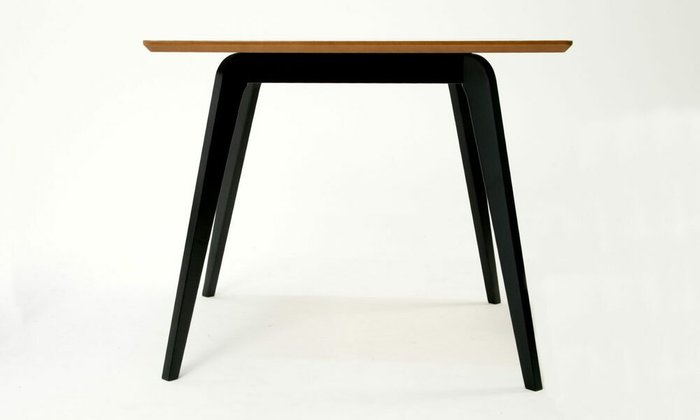 Обеденный стол Arki М 90 черно-бежевого цвета - лучшие Обеденные столы в INMYROOM