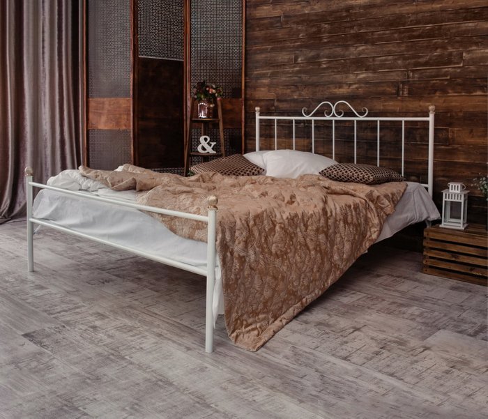 Кровать Оливия 140х200 белого цвета - лучшие Кровати для спальни в INMYROOM