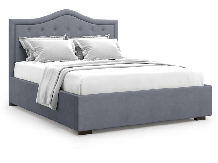 Кровать с подъемным механизмом Tibr 140х200 серого цвета - купить Кровати для спальни по цене 42000.0