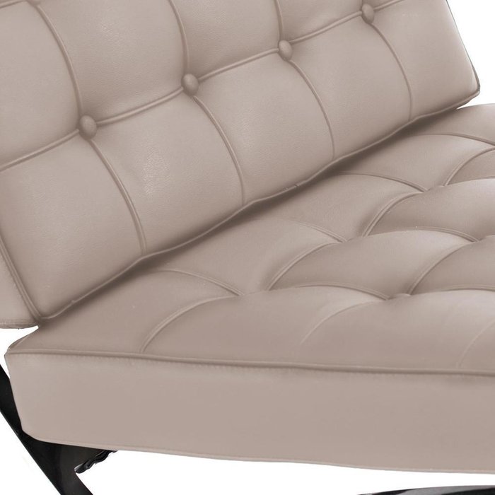 Кресло Barcelona Chair серого цвета - купить Интерьерные кресла по цене 63750.0