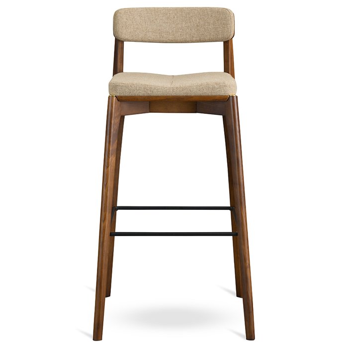 Стул барный Aska бежево-коричневого цвета - купить Барные стулья по цене 25900.0