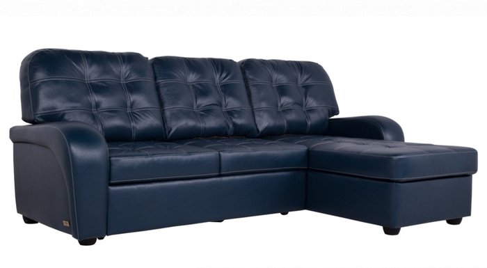 Угловой диван-кровать Сидней с канапе Bellagio Ocean темно-синего цвета - лучшие Угловые диваны в INMYROOM