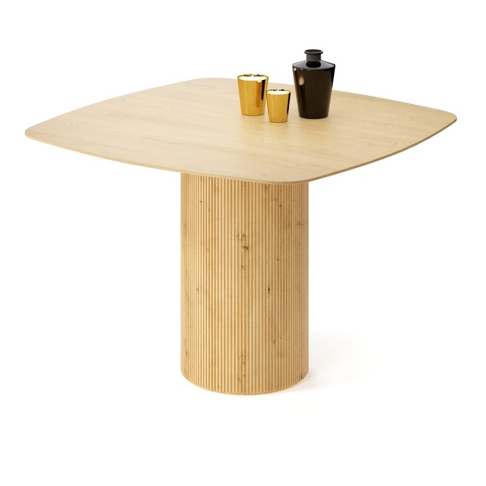Обеденный стол квадратный Субра бежевого цвета - купить Обеденные столы по цене 82043.0