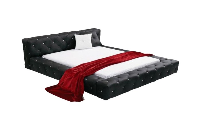 Кровать Kassandra с обивкой из кожи 160х200 