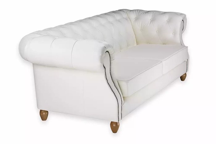 Прямой диван Прадо Премиум белого цвета - лучшие Прямые диваны в INMYROOM