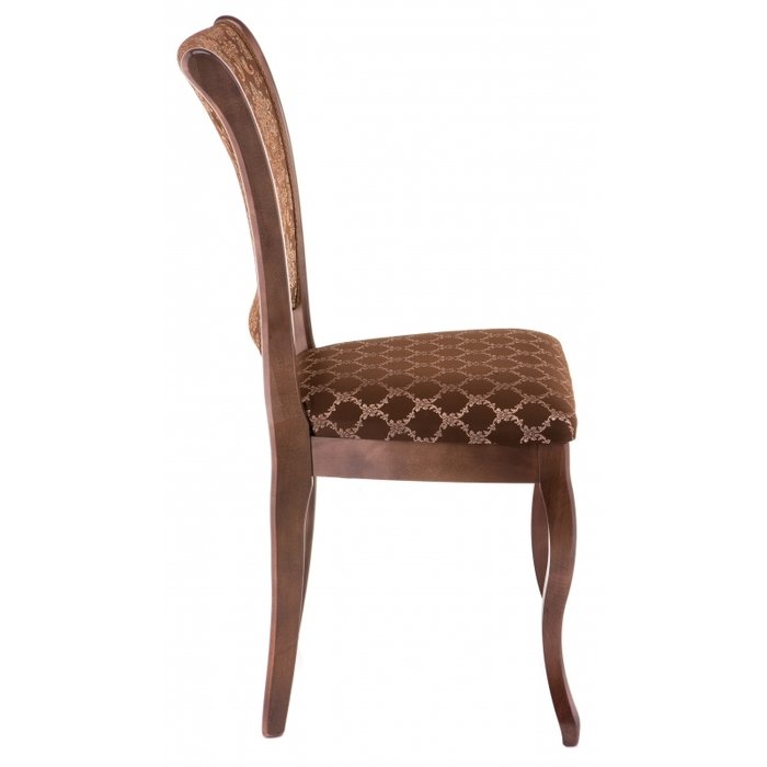  Обеденный стул Фабиано с обивкой шоколадного цвета - лучшие Обеденные стулья в INMYROOM