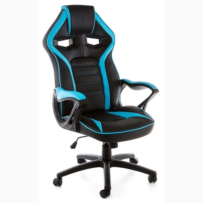 Компьютерное кресло Monza черно-синего цвета