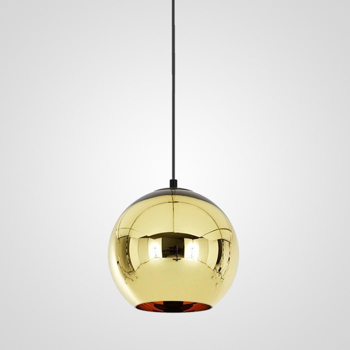 Подвесной светильник Copper Shade D15 золотого цвета