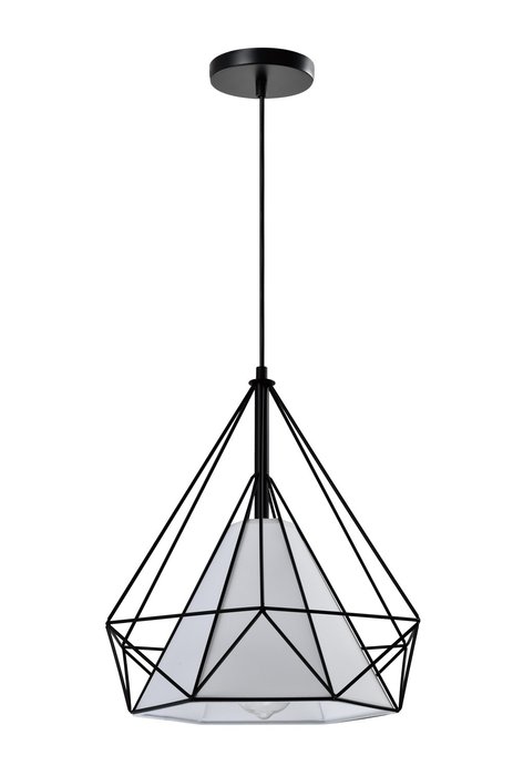 Подвесной светильник Lia М бело-черного цвета - купить Подвесные светильники по цене 6290.0