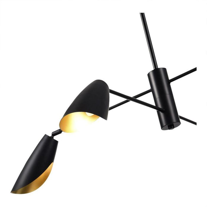 Светильник подвесной Черный/Черный, золотой E14 4*60W ALTON - лучшие Подвесные люстры в INMYROOM