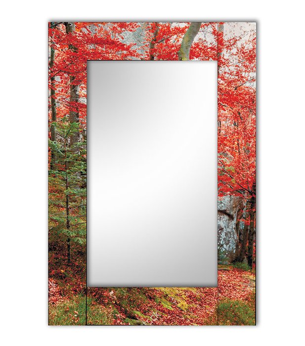 Декоративное зеркало Осень с осенним пейзажем