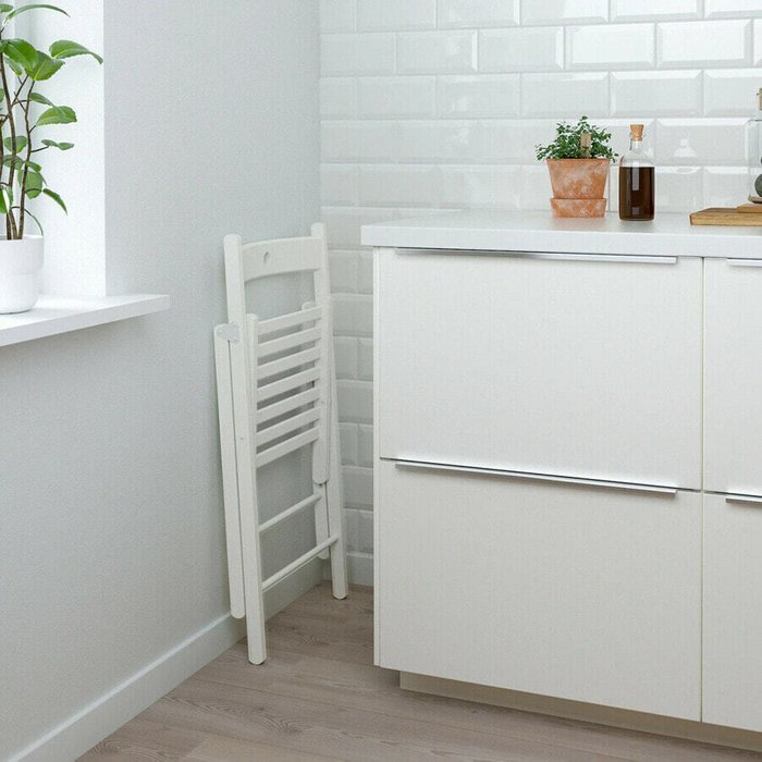 Стул складной, белый - лучшие Обеденные стулья в INMYROOM