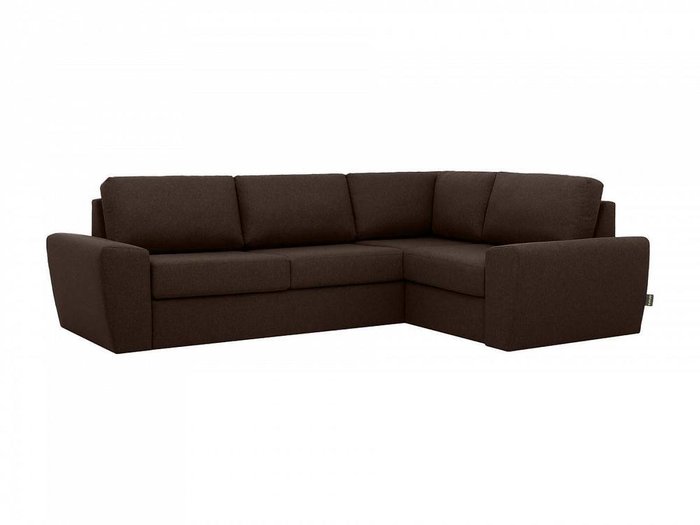 Угловой диван-кровать Peterhof темно-коричневого цвета  - купить Угловые диваны по цене 199710.0