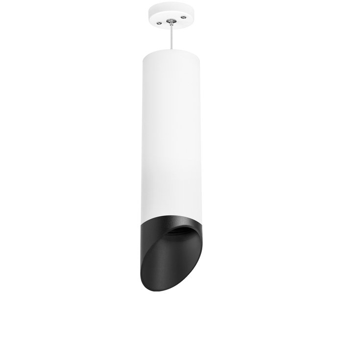 Подвесной светильник Rullo L бело-черного цвета