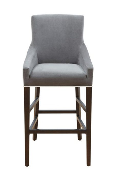 Барный Стул Longshot с обивкой из ткани серого цвета - купить Барные стулья по цене 34500.0