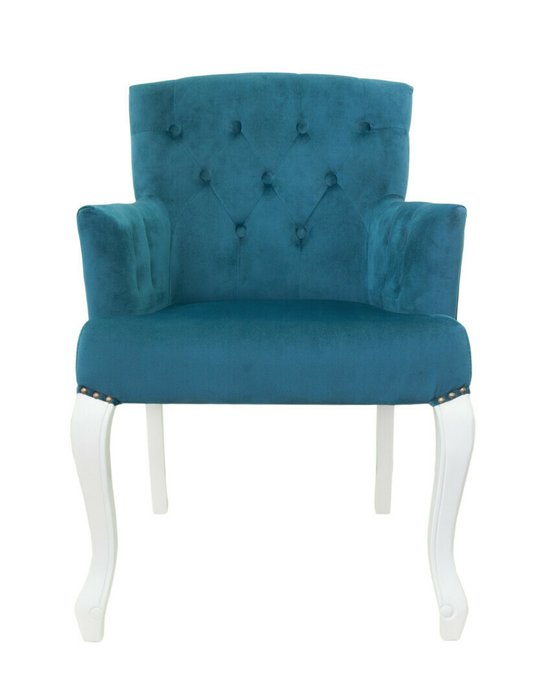 Стул Deron blue+white с голубой обивкой Стул Deron blue+white с голубой обивкой