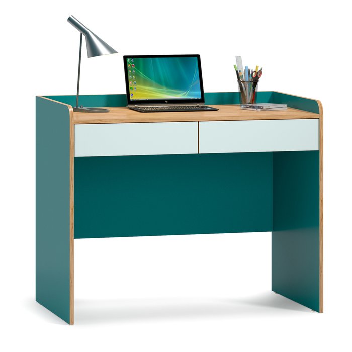 Стол письменный Гудвин зеленого цвета - купить Письменные столы по цене 7640.0