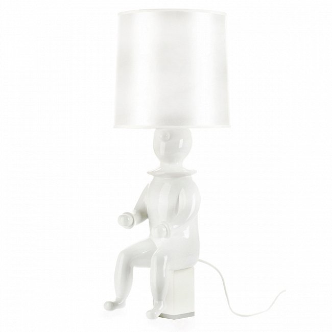 Настольная лампа Clown с белым абажуром