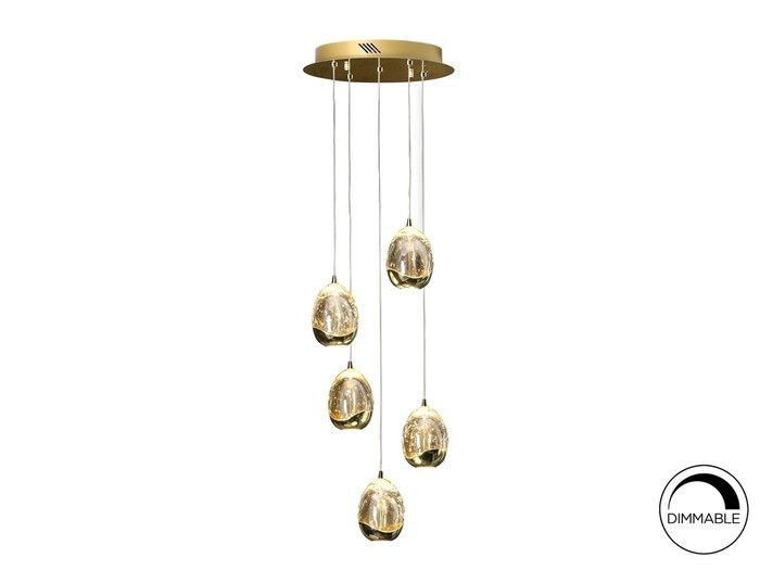 Подвесной светильник Rocio LED 5L ?30 золотой - лучшие Подвесные люстры в INMYROOM Подвесной светильник Rocio LED 5L ?30 золотой - лучшие Подвесные люстры в INMYROOM
