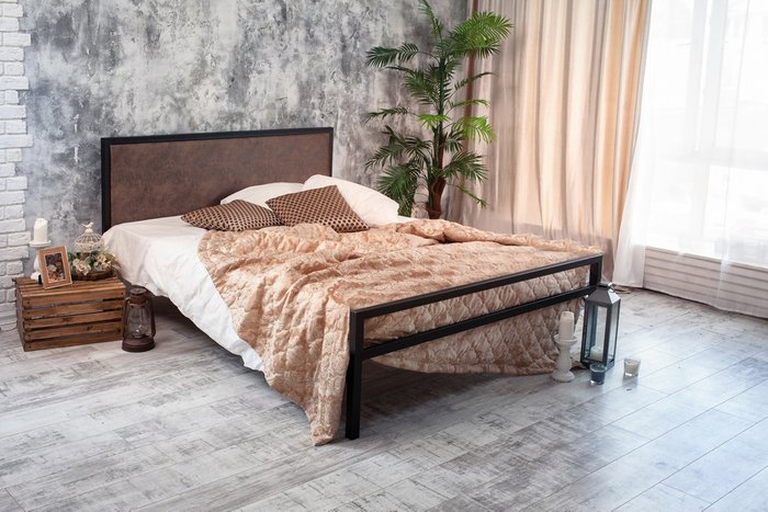 Кровать лофт Лоренцо 1.8 180х200 - лучшие Кровати для спальни в INMYROOM