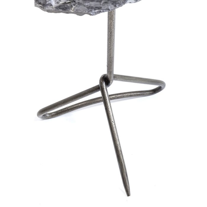 Столик приставной Vulcano Handle со столешницей из песчаника  - купить Кофейные столики по цене 49790.0