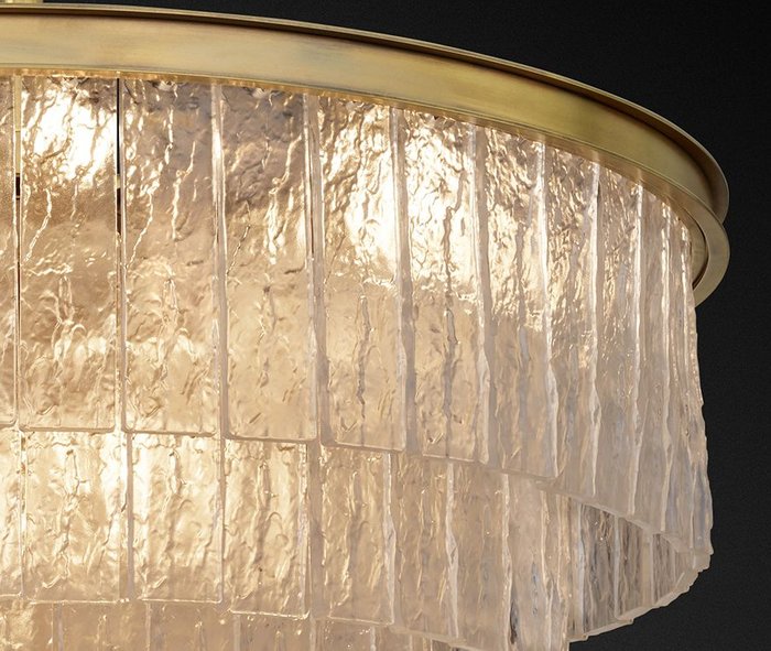 Подвесной светильник Glace со стеклянными подвесками - лучшие Подвесные люстры в INMYROOM