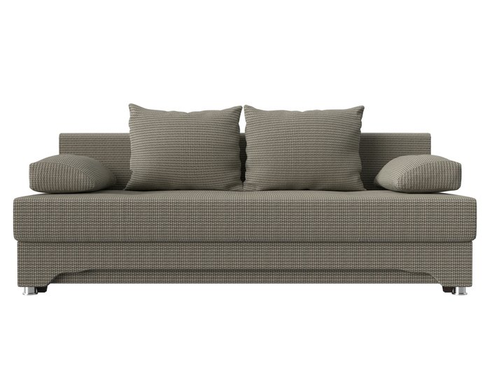 Диван-кровать Ник серо-бежевого цвета - купить Прямые диваны по цене 26999.0