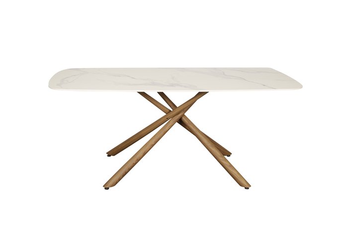 Стол обеденный Неаполь М со столешницей цвета белый мрамор - купить Обеденные столы по цене 74731.0