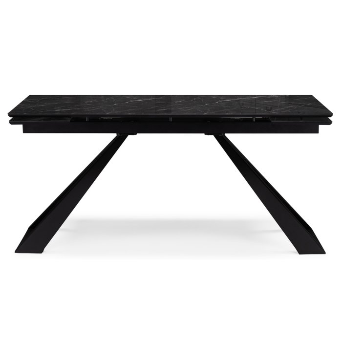Раздвижной обеденный стол Маккарти черного цвета - купить Обеденные столы по цене 52990.0