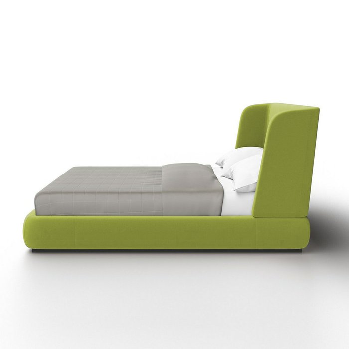 Кровать Runa 180х200 салатового цвета без подъемного механизма - лучшие Кровати для спальни в INMYROOM