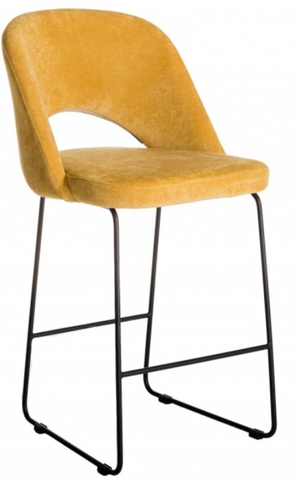 Кресло полубарное Lars желтого цвета