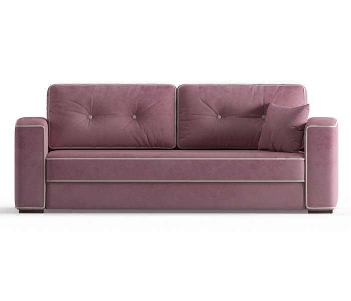 Диван-кровать Аваллон в обивке из велюра розового цвета - купить Прямые диваны по цене 36790.0
