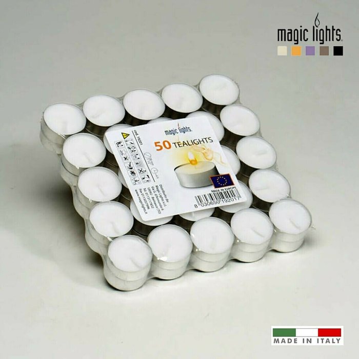 Набор свечей Magic Lights 50 Предметы Белый - лучшие Свечи в INMYROOM