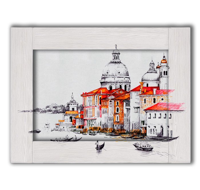 Картина Венеция с Арт рамой 45х35