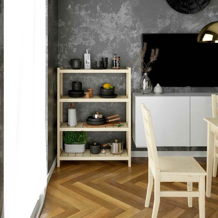 Стеллаж Классический из массива ели - лучшие Стеллажи в INMYROOM Стеллаж Классический из массива ели - лучшие Стеллажи в INMYROOM