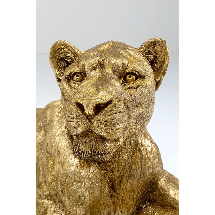 Статуэтка Lion золотого цвета  - лучшие Фигуры и статуэтки в INMYROOM