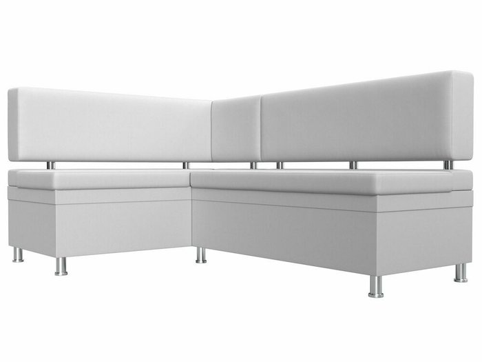 Угловой диван Стайл  белого цвета (экокожа) левый угол - лучшие Угловые диваны в INMYROOM